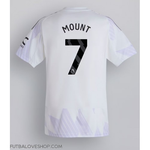 Dres Manchester United Mason Mount #7 Preč 2025-26 Krátky Rukáv